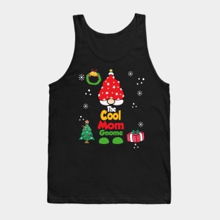 The cool mom Gnome Funny Xmas Family Group Pj Tank Top